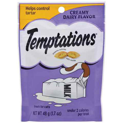 Picture of TEMPTATIONS CREAMY DAIRT FLAVOE CAT TREATS 1.7OZ