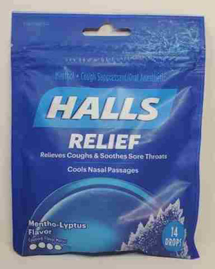 Picture of HALLS RELIEF MENTHOL 14 DROPS