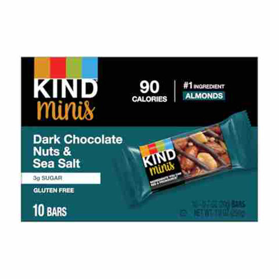 Picture of KIND MINIS DARK CHOCOLATE NUTS N SEA SALT 0.7OZ 10CT