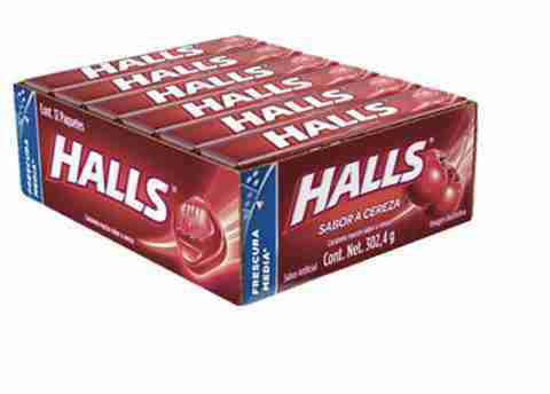 Picture of HALLS COUGH DROPS CEREZA 12CT