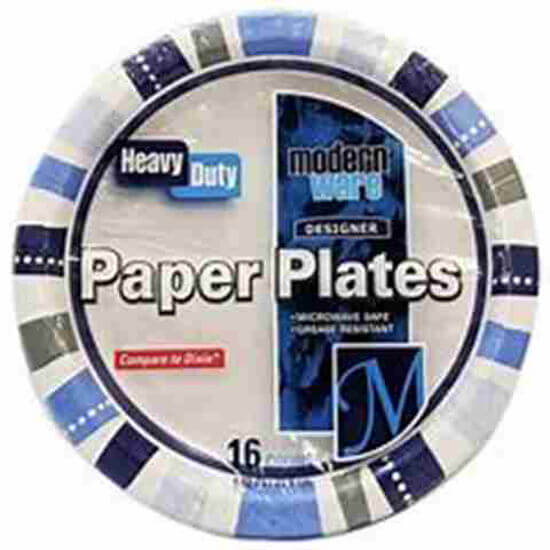 Picture of MODERN WARE PAPER PLATES HEAVY DUTY 8.62 INCH 16CT 