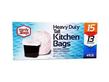 Picture of HARDY TRASH BAGS 13 GALLON 15CT