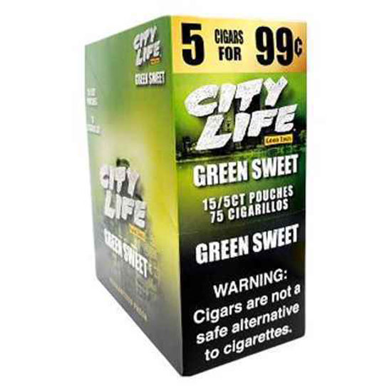 Picture of CITY LIFE GREEN SWEET 5 FOR 99C 15CT 5PK