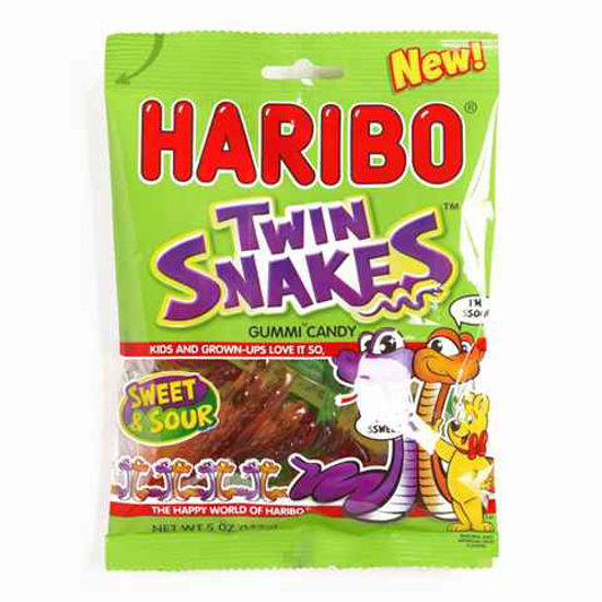 Picture of HARIBO TWIN SNAKES SWEET N SOUR 4OZ