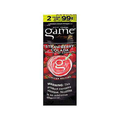 Picture of GAME GARCIA Y VEGA CIGARILLOS STRAWBERRY COLADA 2 FOR 99C 30CT 2PK