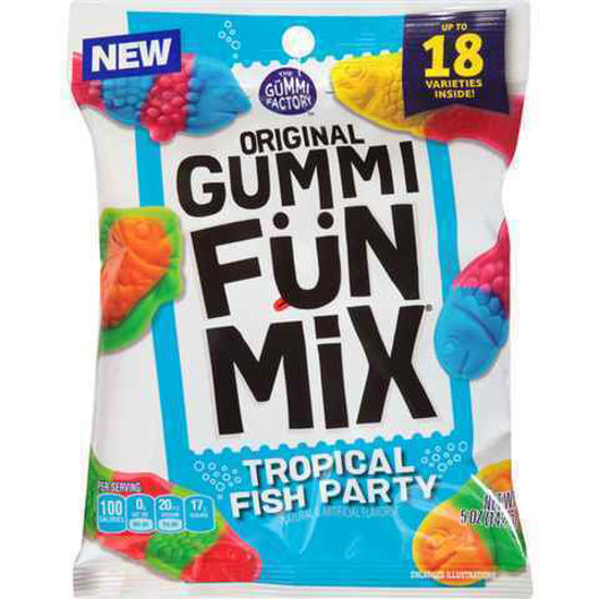 Picture of GUMMI FUN MIX TROPICAL FISH PARTY 5OZ