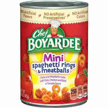 Picture of CHEF BOYARDEE MINI SPAGHETTI RINGS N MEATBALLS CAN 15OZ