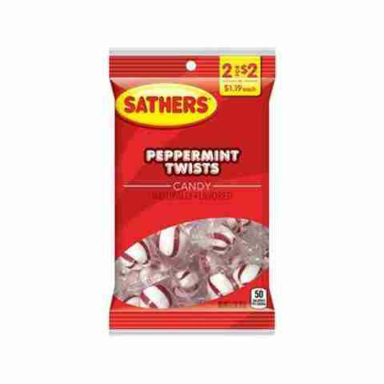 Picture of SATHERS PEPPERMINT TWISTS  2 FOR 2 12CT