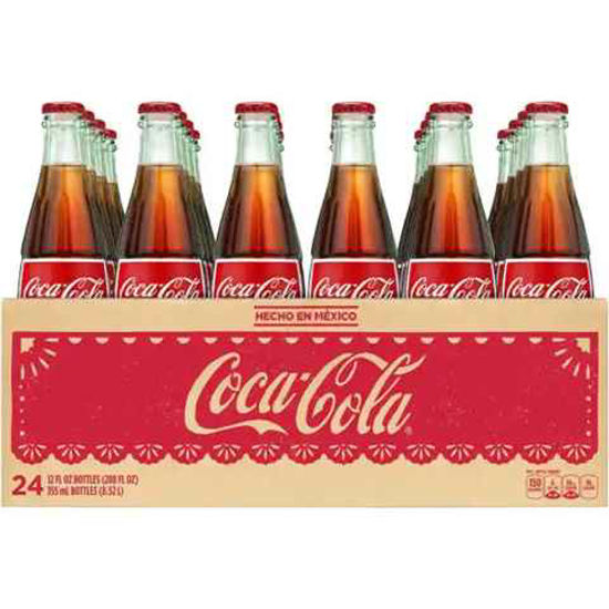 Picture of COCA COLA MEXICAN  GLASS BOTTLE 355ML 24CT