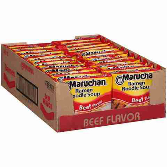 Picture of MARUCHAN BEEF RAMEN NOODLE SOUP 3OZ 24CT