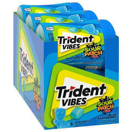 Picture of TRIDENT VIBES BLUE RASPBERRY SOUR PATCH KIDS 6CT