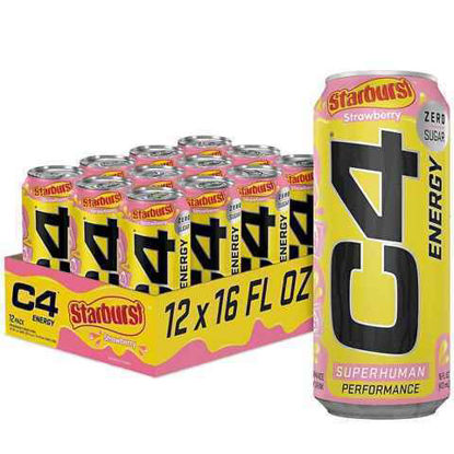 Picture of C4 ENERGY STARBURST STRAWBERRY 16OZ 12CT