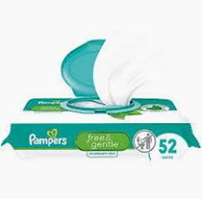 Picture of PAMPERS BABY WIPES SENSITIVE FRAGRANCE FREE 52PK