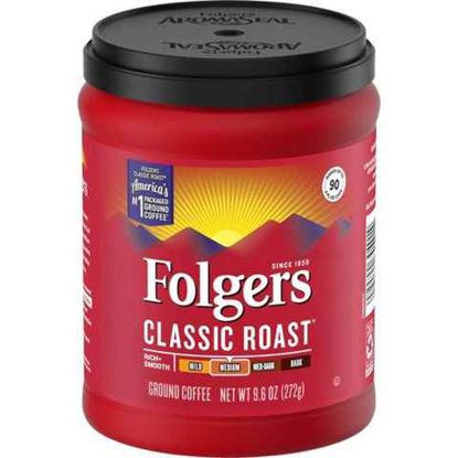 Picture of FOLGERS CLASSIC ROAST COFFEE 9.6OZ