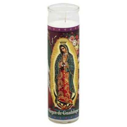 Picture of STELLA CIRGIN DE GUADALYPE WHITE CANDLE