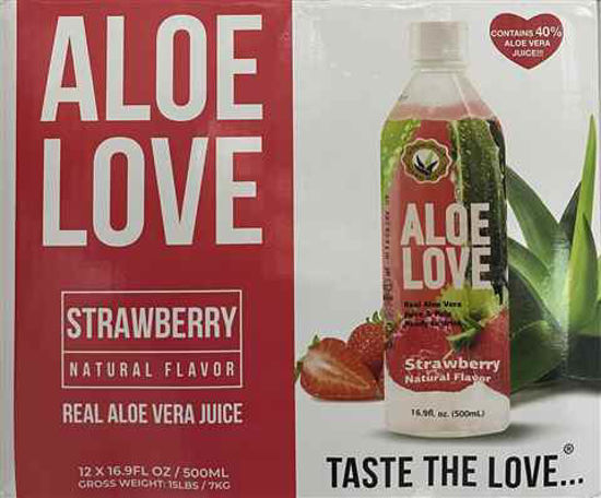 Picture of ALOE LOVE STRAWBERRY 16.9OZ 12CT