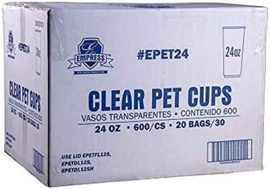 Picture of EMPRESS CLEAR PET CUPS 24OZ 600CT