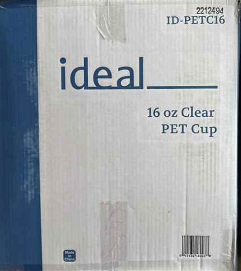 Picture of IDEAL SLUSHY CLEAR PET CUP 16OZ 1000CT