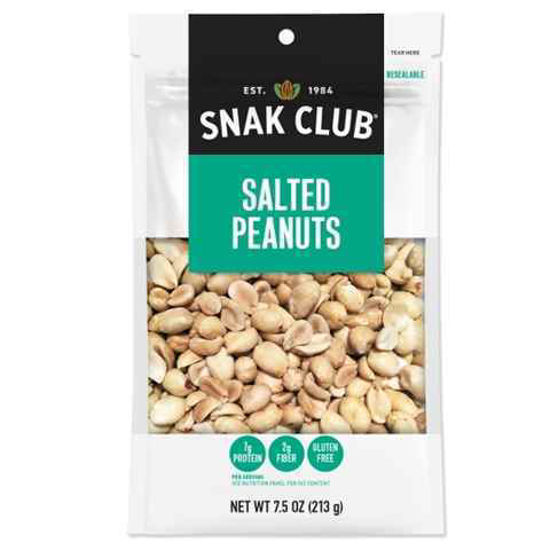 Picture of SNAK CLUB SALTED PEANUTS 7.5OZ