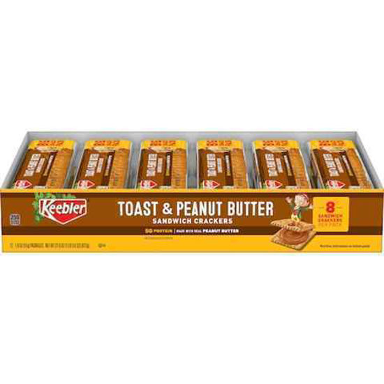 Picture of KEEBLER TOASTED N PEANUT BUTTER SANDWICH CRACKER 1.8OZ 10CT