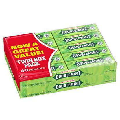 Picture of WRIGLEYS DOUBLEMINT 50C GUM 40CT