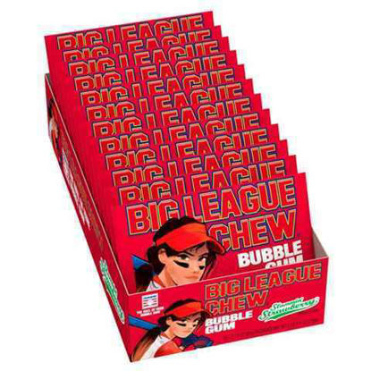 Picture of BIG LEAGUE CHEW SLAMMIN STRAWBERRY 2.12OZ 12CT