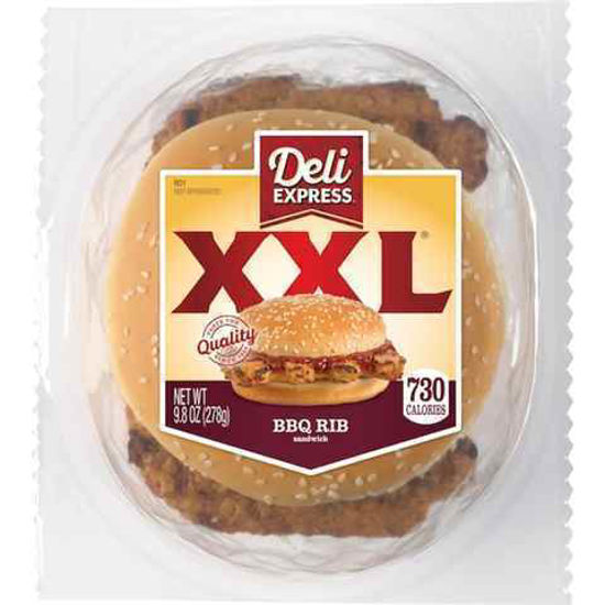 Picture of DELI EXPRESS XXL BBQ RIB SANDWICH 9.8OZ