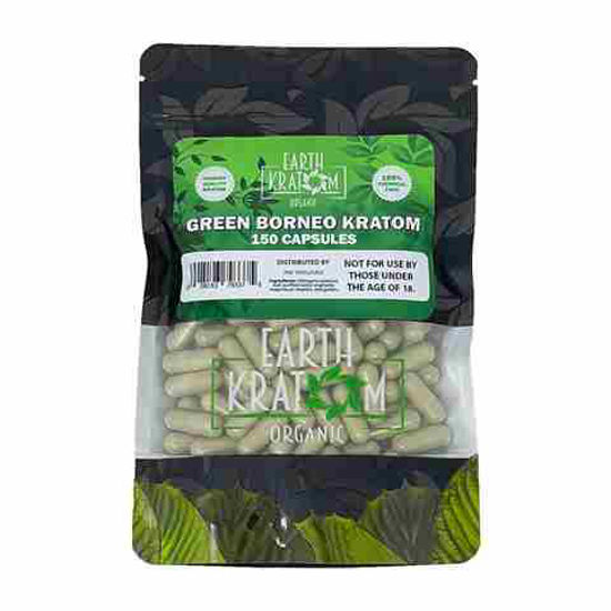 Picture of EARTH KRATOM GREEN HULU 150CAP