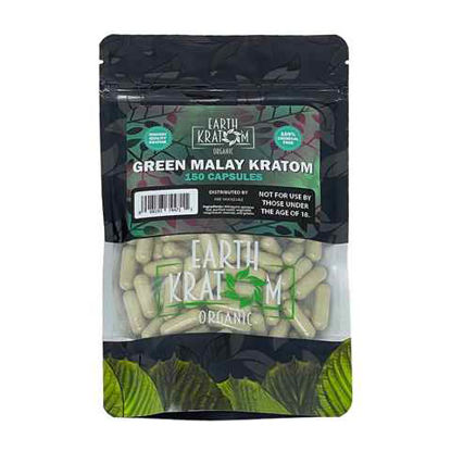 Picture of EARTH KRATOM GREEN MALAY KRATOM 150 CAP