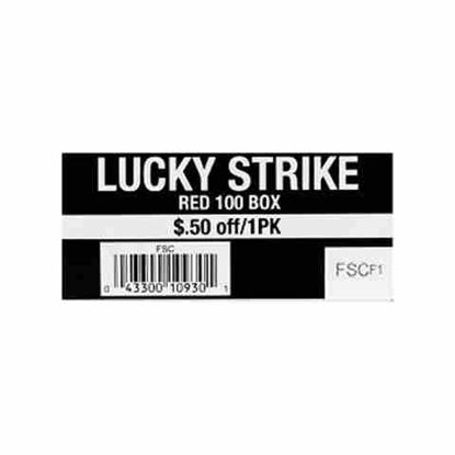 Picture of LUCKY STRIKE RED 100s 50C OFF