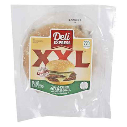 Picture of DELI EXPRESS XXL JALAPENO CHARBROIL SANDWICH 9.9OZ