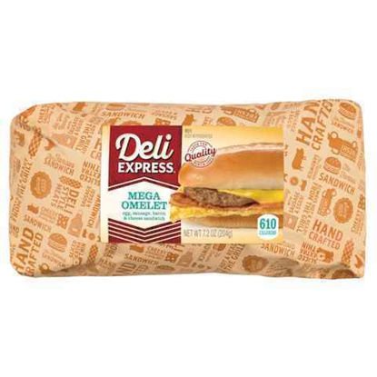 Picture of DELI EXPRESS MEGA OMELET SANDWICH 7.2OZ