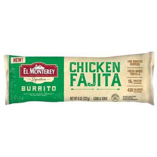 Picture of EL MONTEREY CHICKEN FAJITA BURRITO 8OZ