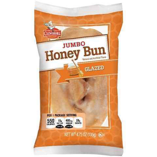 Picture of CLOVERHILL BAKERY JUMBO HONEY BUN GLAZED 4OZ 6CT