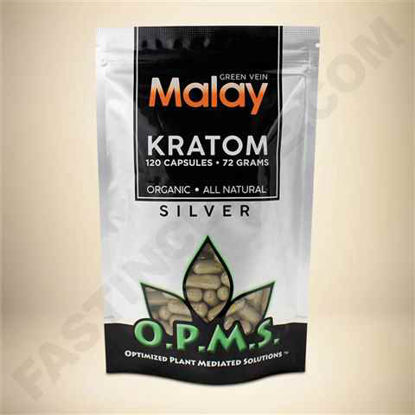 Picture of MALAY SILVER OPMS KRATOM 72G 120CAP