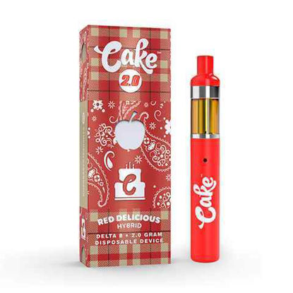 Picture of CAKE RED DELICIOUS COLDPACK HYBRID LIVE RESIN DELTA 8 DISPOSABLE 2G