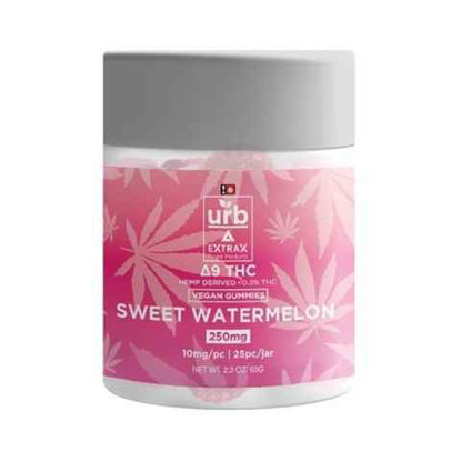 Picture of URB EXTRAX SWEET WATERMELON DELTA 9 VEGAM GUMMIES 250MG