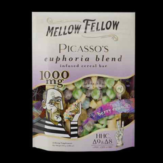 Picture of MELLOW FELLOW BERY CRUNCH PICASSO HHC CEREAL BAR 1000MG