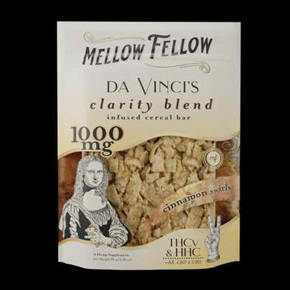 Picture of MELLOW FELLOW CINNAMON SWIRLS DA VINCI THCV CEREAL BAR 1000MG