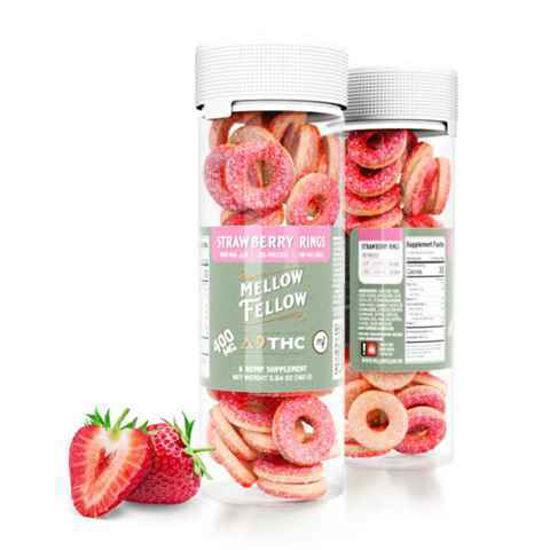 Picture of MELLOW FELLOW STRAWBERRY RINGS RINGS DELTA 9 GUMMIES 800MG