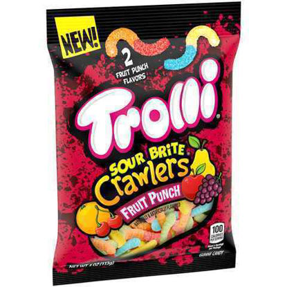 Picture of TROLLI SOUR BRITE CRAWLERS FRUIT PUNCH 3.6OZ