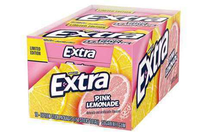 Picture of WRIGLEYS EXTRA GUM PINK LEMONADE SUGAR FREE LIMITED EDITION 10CT