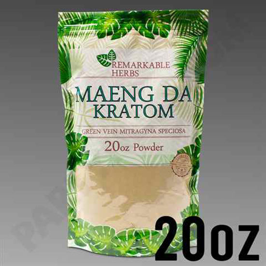 Picture of REMARKABLE HERBS MAENG DA KRATOM GREEN VEIN 20OZ POWDER