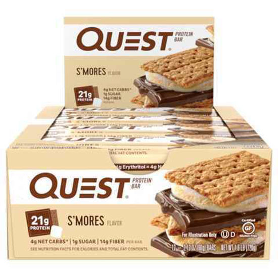 Picture of QUEST SMORES PROTEIN BAR 2.12OZ 12CT