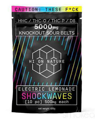 Picture of HI ON NATURE ELECTRIC LEMONADE KNOCKOUT SHOCKWAVES GUMMIES 10PCS 5000MG