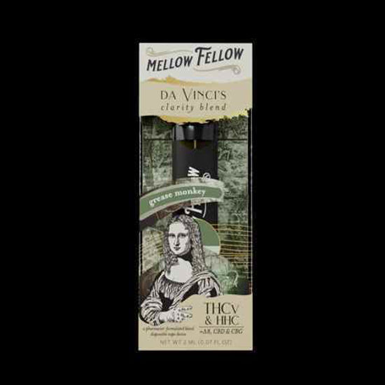 Picture of MELLOW FELLOW GREASE MONKEY DA VINCIS CLARITY BLEND THCV DISPOSABLE 2ML