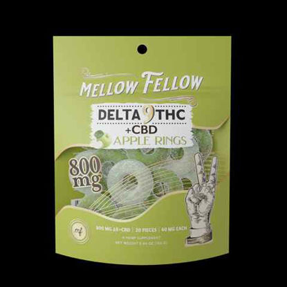 Picture of MELLOW FELLOW APPLE RINGS DELTA 9 20PCS 800MG