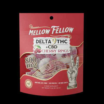 Picture of MELLOW FELLOW CHERRY RINGS DELTA 9 20PCS 800MG