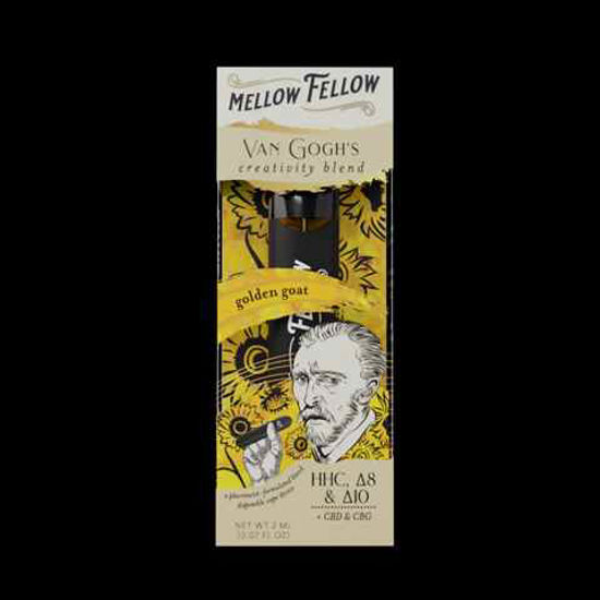 Picture of MELLOW FELLOW GOLDEN GOAT HHC VAN HOGH CREATIVITY BLEND DISPOSABLE 2ML