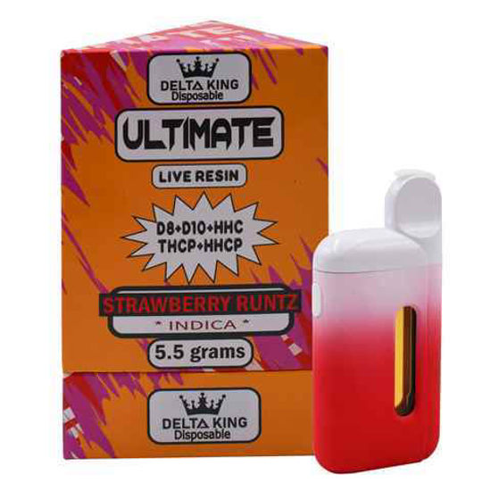 Picture of DELTA KING STRAWBERRY RUNTZ INDICA ULTIMATE DISPOSABLE 5.5G